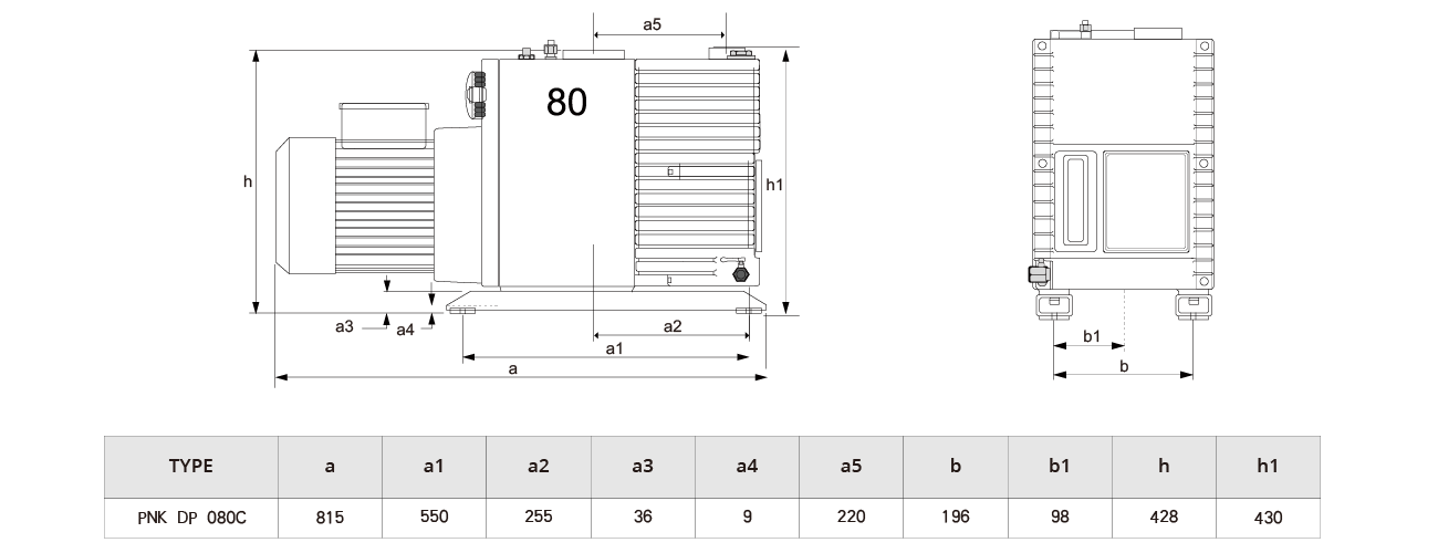 PNK DP 080C雙級旋片真(zhēn)空泵 PNK DP 080C雙級(jí)旋片真空泵