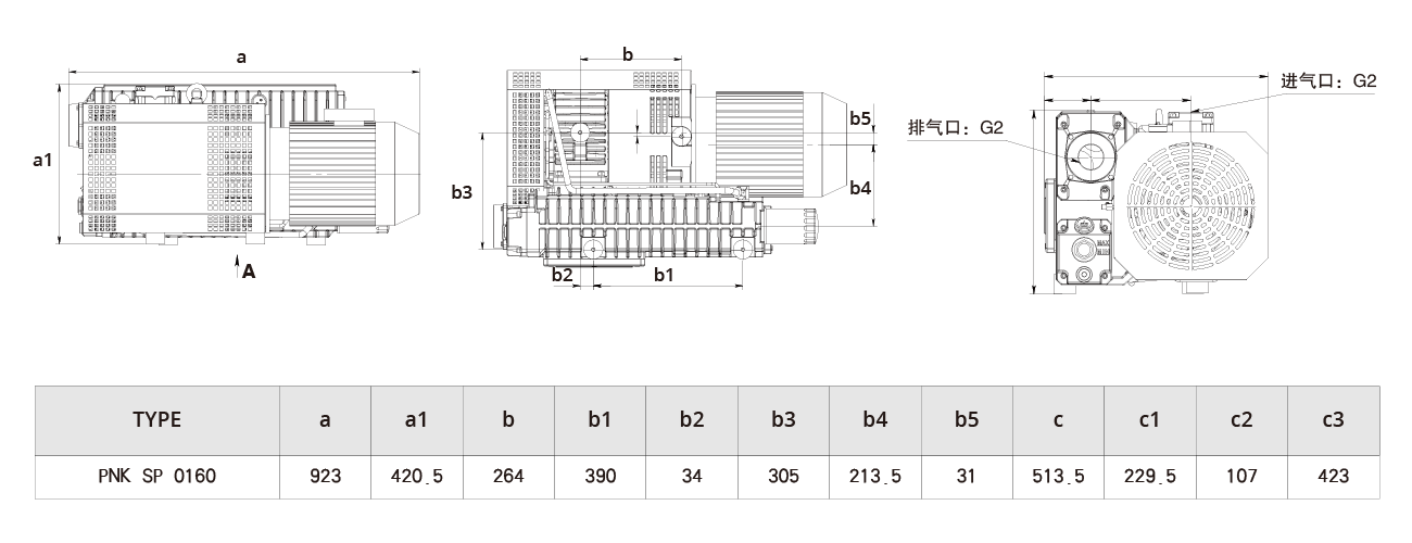 PNK SP 0160單級旋片真(zhēn)空泵 PNK SP 0160單級旋片真空泵