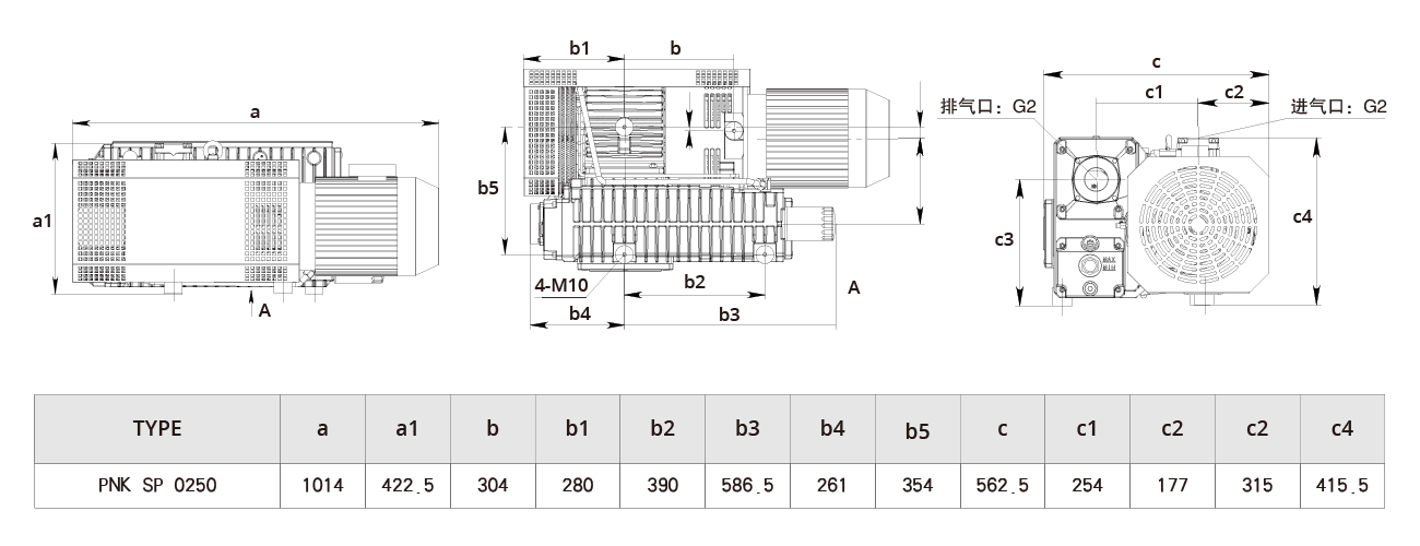 PNK SP 0250單級旋(xuán)片真空泵 PNK SP 0250單級旋片真空泵