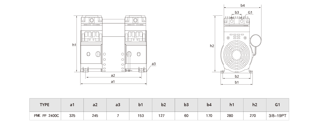 PNK PP 2400C活塞真空泵 PNK PP 2400C活塞真空泵(bèng)