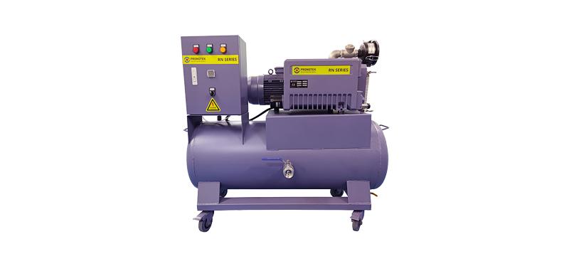Vacuum system for plastics industry